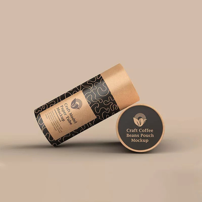 Il contenitore di Bean Packaging Cylinder Round Paper del caffè biodegradabile svuota