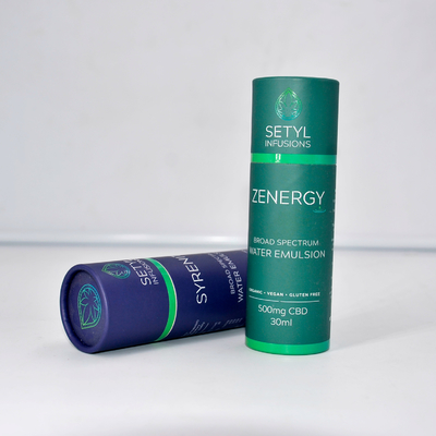 Confezione di tubi di olio essenziale di CBD da 30 ml Cilindro ecologico per flaconi cosmetici
