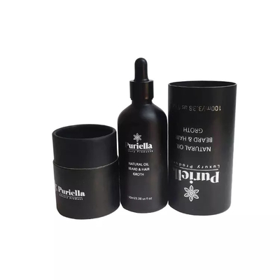 Contenitore rotondo per tubo di carta da imballaggio per bottiglie di olio essenziale da 100 ml per cosmetici