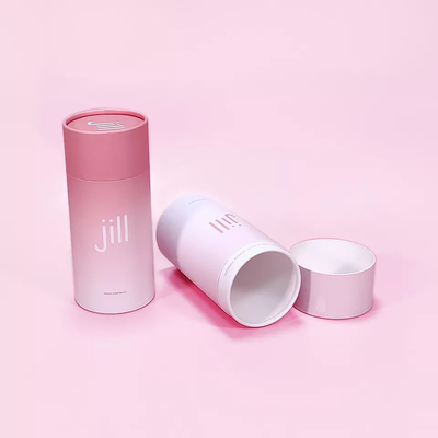 Scatola di carta d'imballaggio del cilindro del rossetto, contenitori cosmetici amichevoli di CMYK Eco
