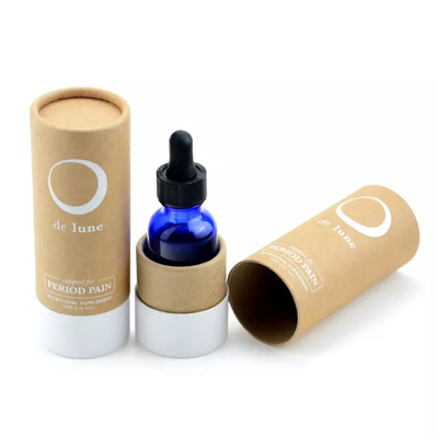 Confezione di tubi di carta kraft per olio essenziale da 30 ml Scatola per imballaggio cosmetico con logo personalizzato