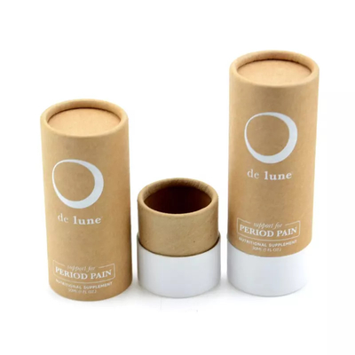 Confezione di tubi di carta kraft per olio essenziale da 30 ml Scatola per imballaggio cosmetico con logo personalizzato