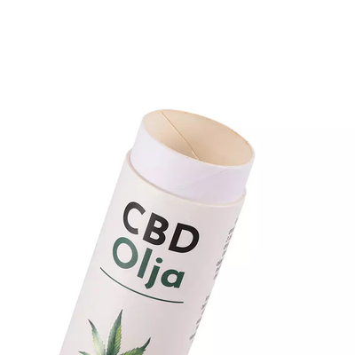 Imballaggio di tubi di carta tondi di olio essenziale di CBD da 10 ml Imballaggio di tubi cilindrici cosmetici