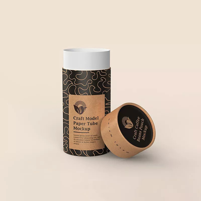 Il contenitore di Bean Packaging Cylinder Round Paper del caffè biodegradabile svuota