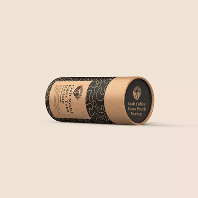 Il contenitore di Bean Packaging Cylinder Round Paper del caffè biodegradabile svuota
