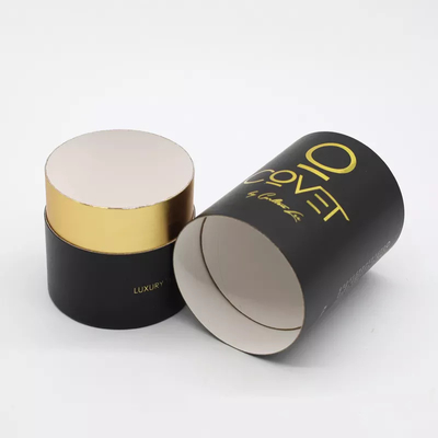 Timbratura di oro su ordinazione Logo Cosmetic Paper Tube Packaging per la candela del profumo