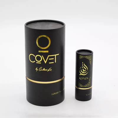 Timbratura di oro su ordinazione Logo Cosmetic Paper Tube Packaging per la candela del profumo