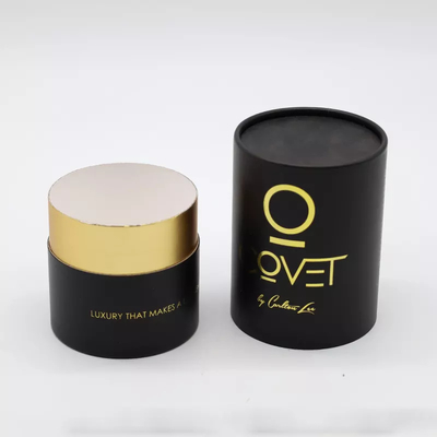 Timbratura di oro su ordinazione Logo Cosmetic Paper Tube Packaging per la candela del profumo