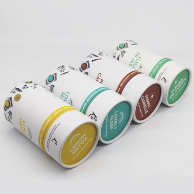 Confezione di tubi da tè Contenitori rotondi in alluminio per prodotti alimentari Confezione di caramelle al cioccolato