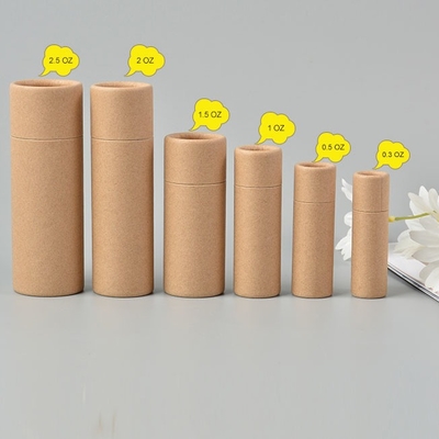 Tubi di cartone biodegradabili di Plasticfree, contenitore di regalo della metropolitana di cartone di 21mm