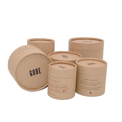Scatola di su ordinazione rotonda il tè che imballa Matt Laminated Debossed UVcoated