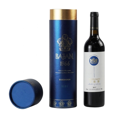 Il cuscino del velluto della scatola di presentazione della bottiglia di vino della bevanda ha inserito Hotstamping impresso