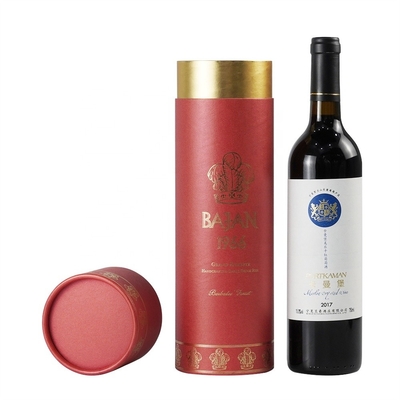Il cuscino del velluto della scatola di presentazione della bottiglia di vino della bevanda ha inserito Hotstamping impresso