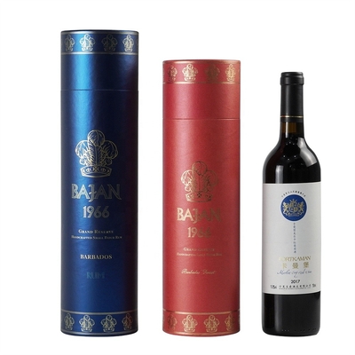 Il cuscino del velluto della scatola di presentazione della bottiglia di vino della bevanda ha inserito Hotstamping impresso