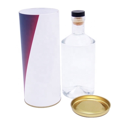 Contenitore di regalo del coperchio del metallo per stampa di Champagne Bottle Biodegradable CMYK