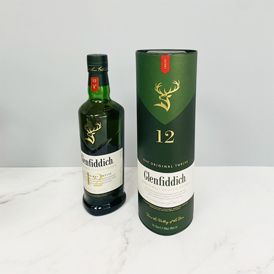 Il regalo della bottiglia di vino di Natale di UVprinted inscatola la verniciatura opaca amichevole di Eco