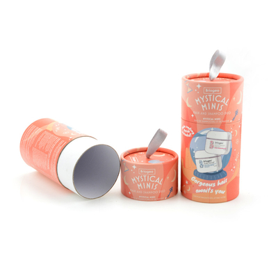 Disponibile ODM per tubo tondo per shampoo per imballaggio cosmetico con tubo di carta in cartone CMYK