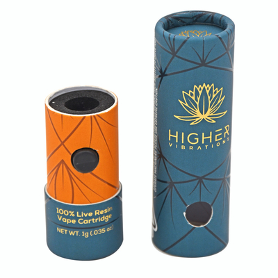 Imballaggio personalizzato del tubo di cartone della cartuccia di Vape con blocco per bambini