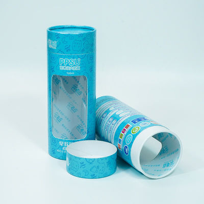 metropolitana della carta 100ml che imballa con la finestra, contenitore di carta di goffratura della finestra del PVC