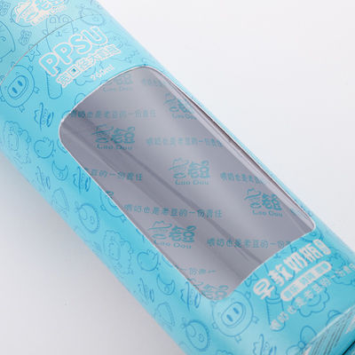 metropolitana della carta 100ml che imballa con la finestra, contenitore di carta di goffratura della finestra del PVC