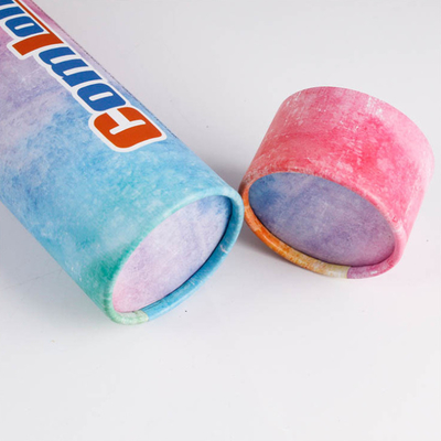 Scatola metallica di carta di timbratura calda che imballa, EVA Cardboard Cylinder Packaging