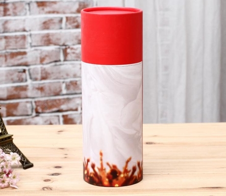 Metropolitana di carta Pen Holder, cilindri impressi del cuscino del velluto del cartone con i coperchi