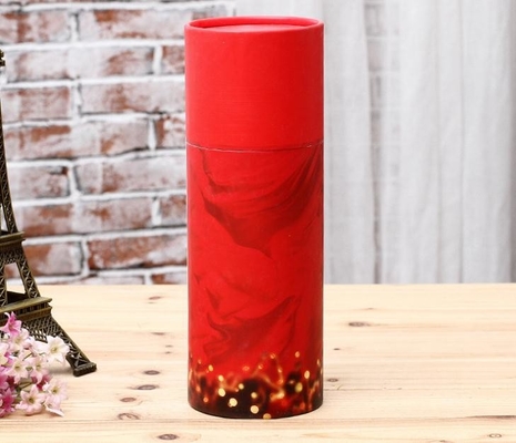 Metropolitana di carta Pen Holder, cilindri impressi del cuscino del velluto del cartone con i coperchi